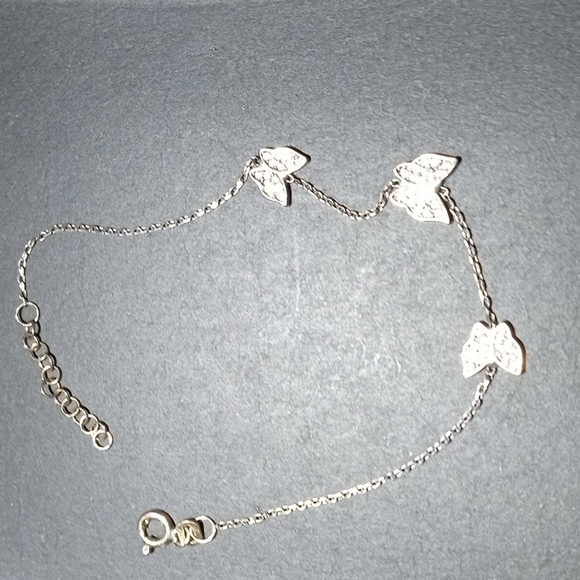 925 Vermeil CZ Butterfly bracelet Sphera Milano nwt - Picture 1 of 9
